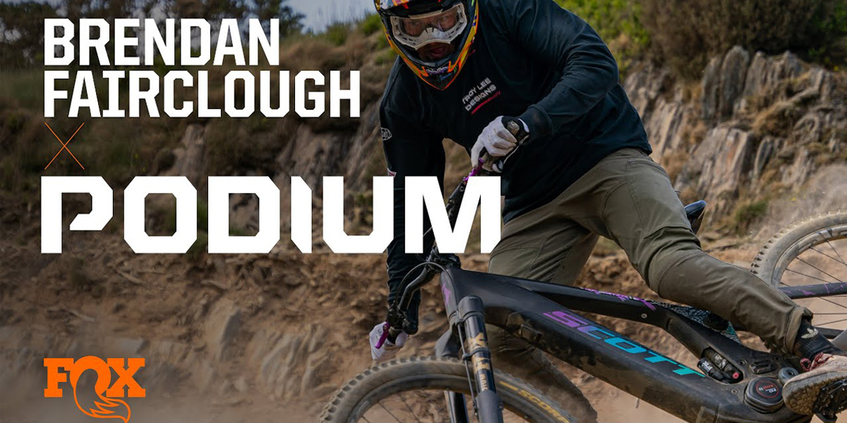 Brendan Fairclough rodando con la nueva ¡Fox Podium!