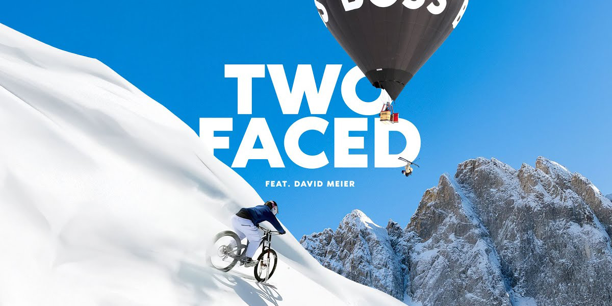 Ski vs. Bike en la nieve -  Tienes que ver TWO FACED  con David Meier